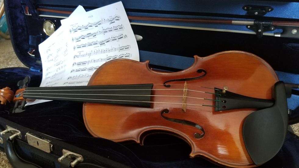 Violin With Sheet Music