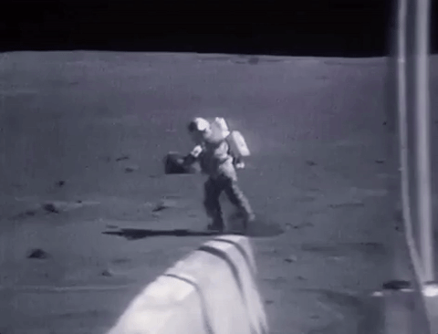 walking on the moon
