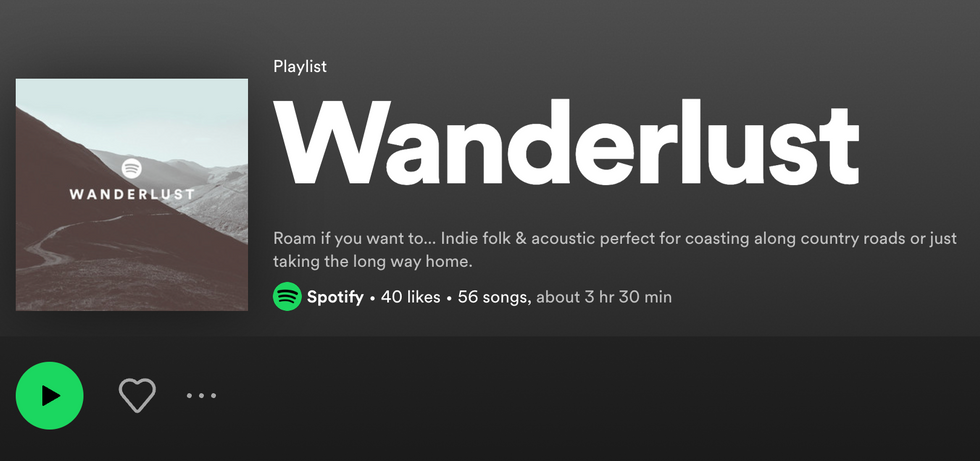Wanderlust Autumn Spotify Playlist