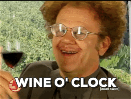 wine o\u2019clock gif