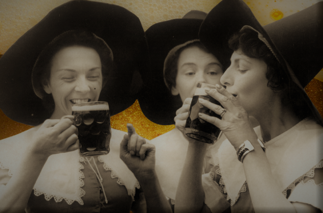 witches drinking beer