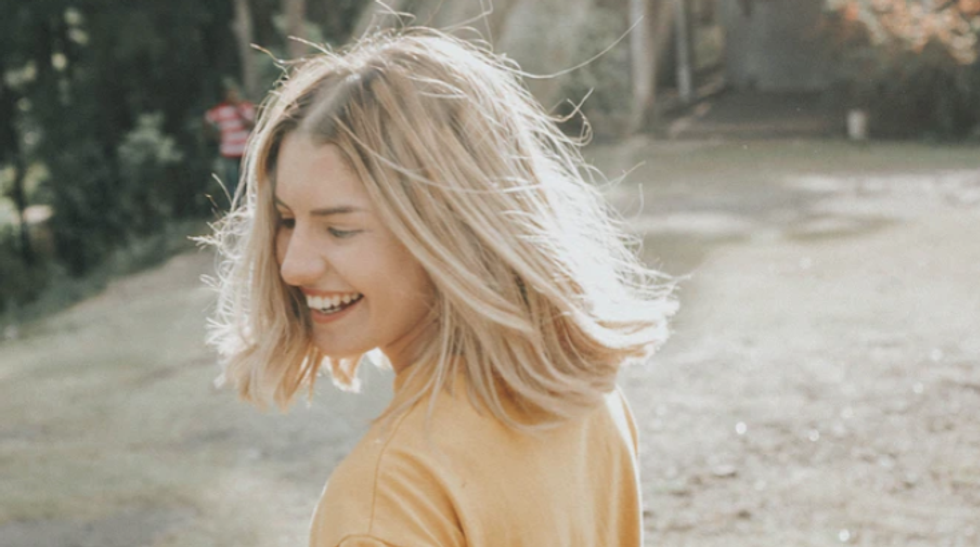 woman enjoys free flowing lifestyle