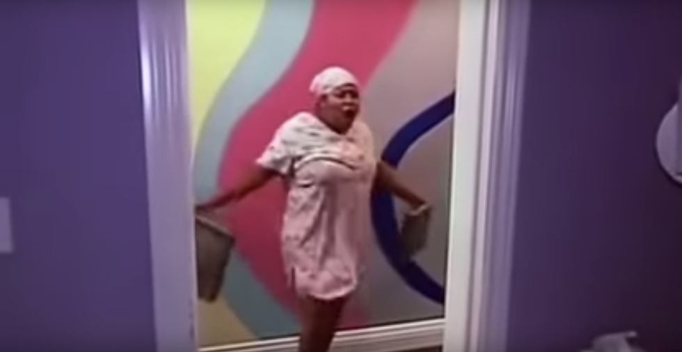 Woman Slamming Pans Together