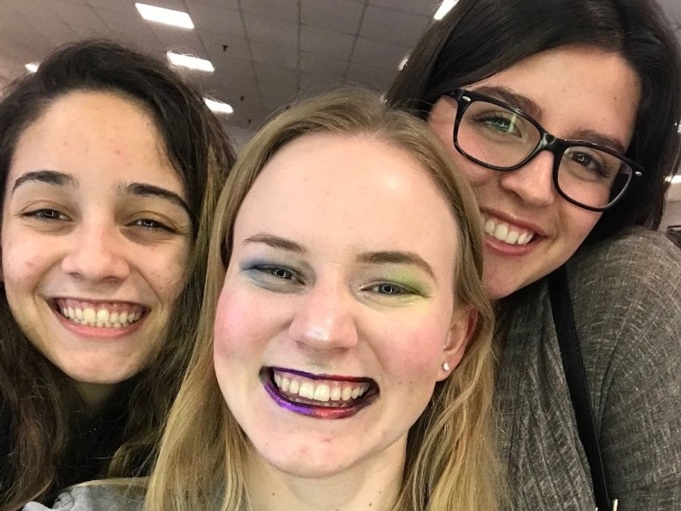 women wearing makeup