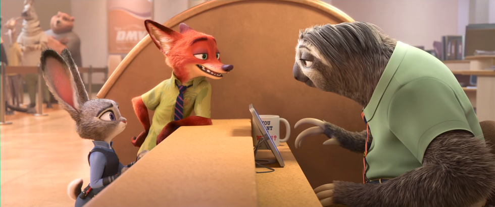 zootopia dmv scene